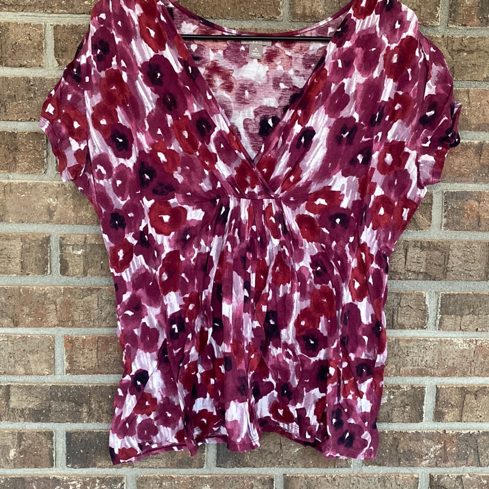 - Floral lightweight cotton blouse by j jill